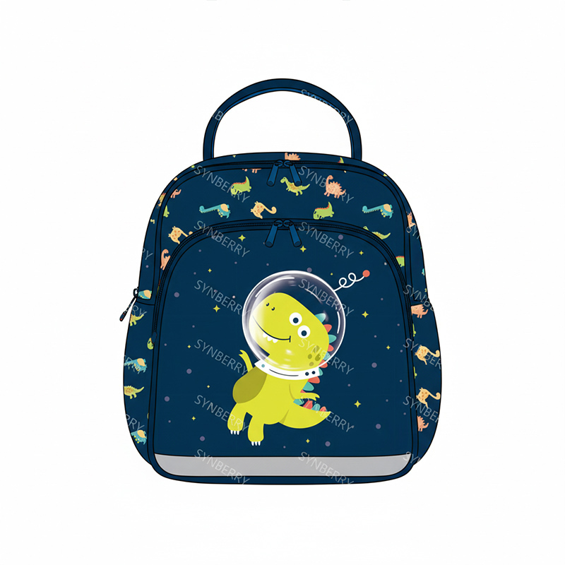 Space Dinosaur Kids Lunch Bag with Insulated Design for Boys