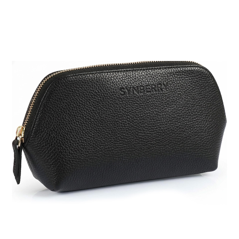 Custom Lychee Grain PU Leather Cosmetic Bag