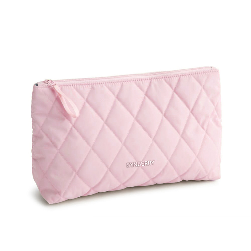 Custom Quilted Cotton Cosmetic Bag