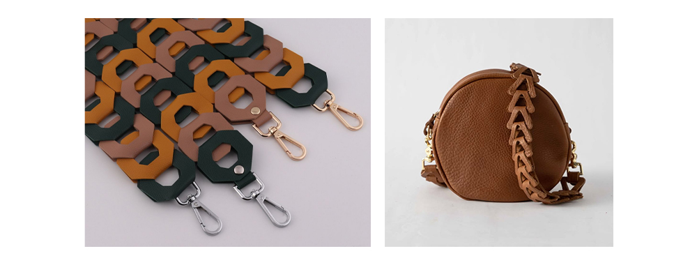 Example of Leather Geometric Splicing Handle