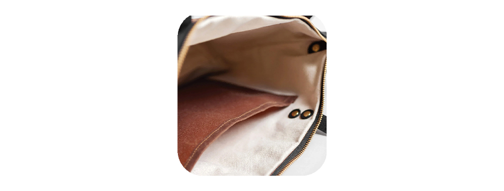Organic cotton is used as lining fabric