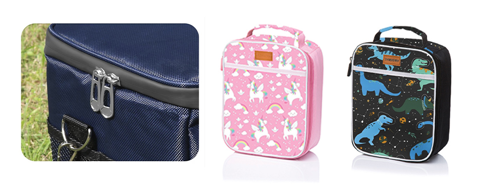 Different materials for cooler bag and lunch bag